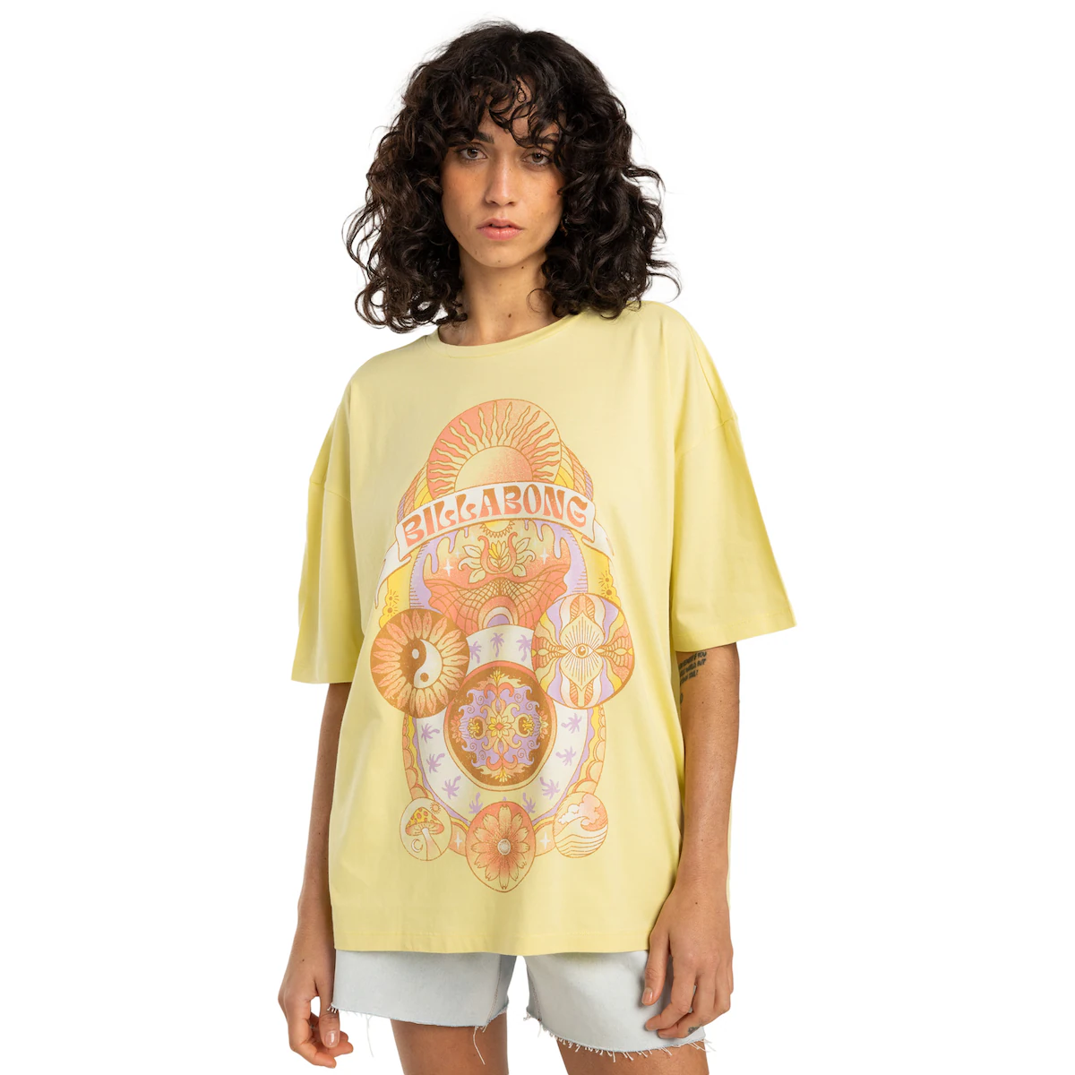 

Женская футболка Billabong Surf Mandala, жёлтый