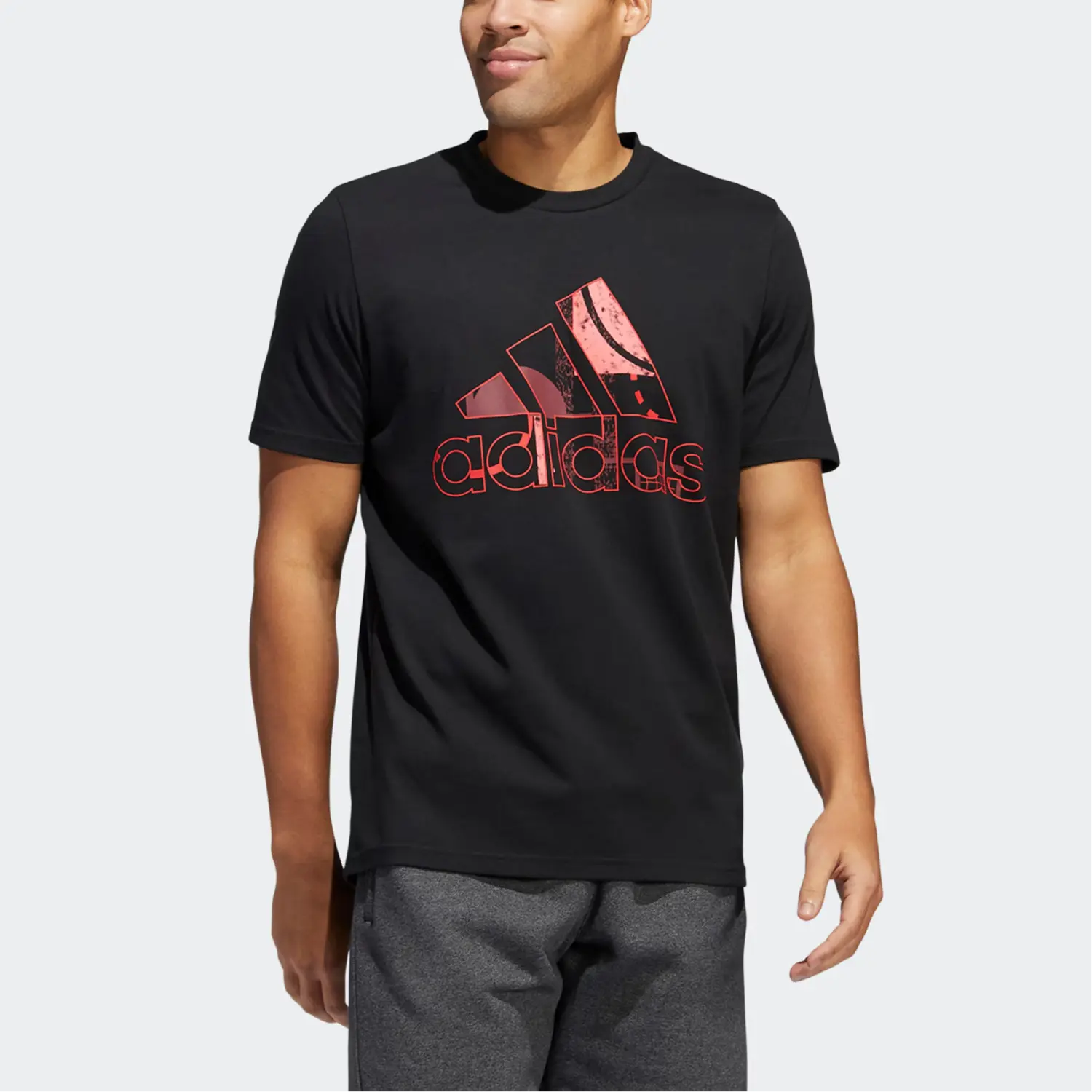 Adidas Футболка мужская черная — фото 4