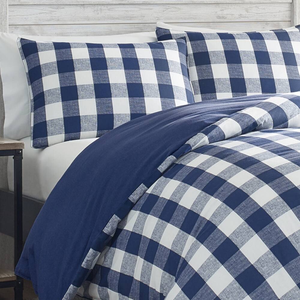 

Комплект пододеяльников в клетку Eddie Bauer Lakehouse, синий
