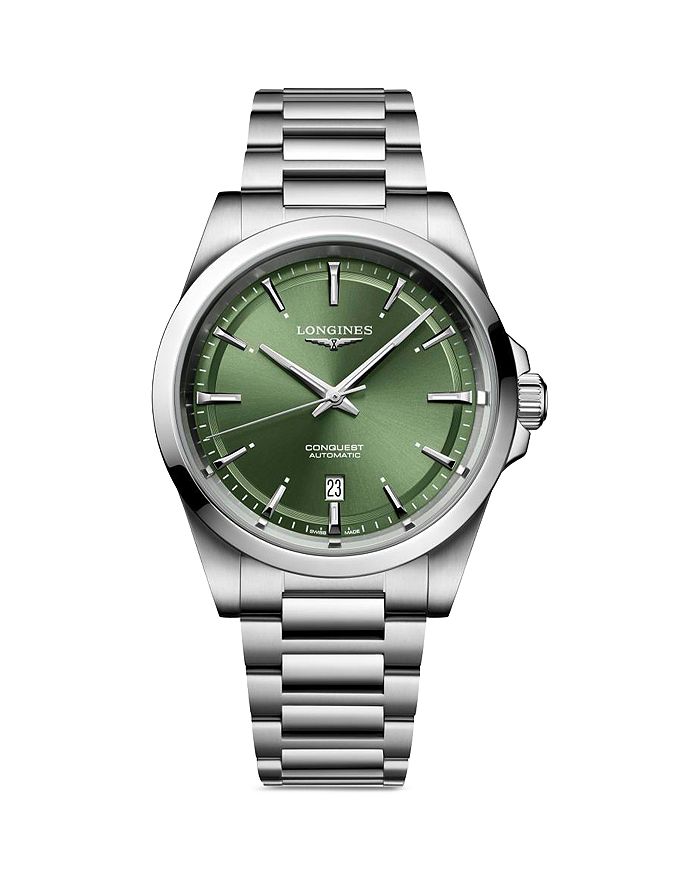 

Часы Longines Conquest, 41 мм, зеленый