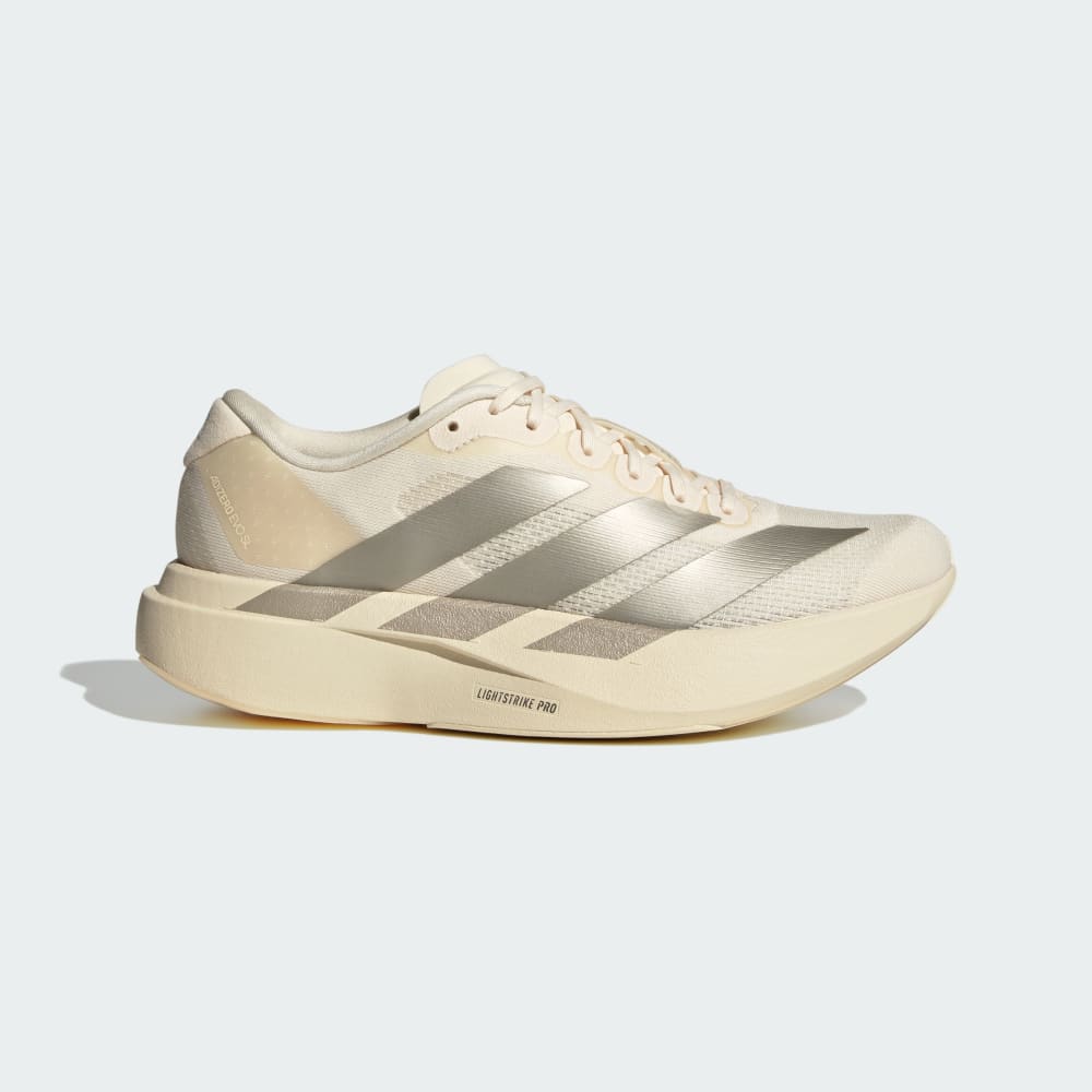 Кроссовки Adidas Adizero EVO SL Shoes, цвет Wonder White/Cyber Metallic/Warm Vanilla