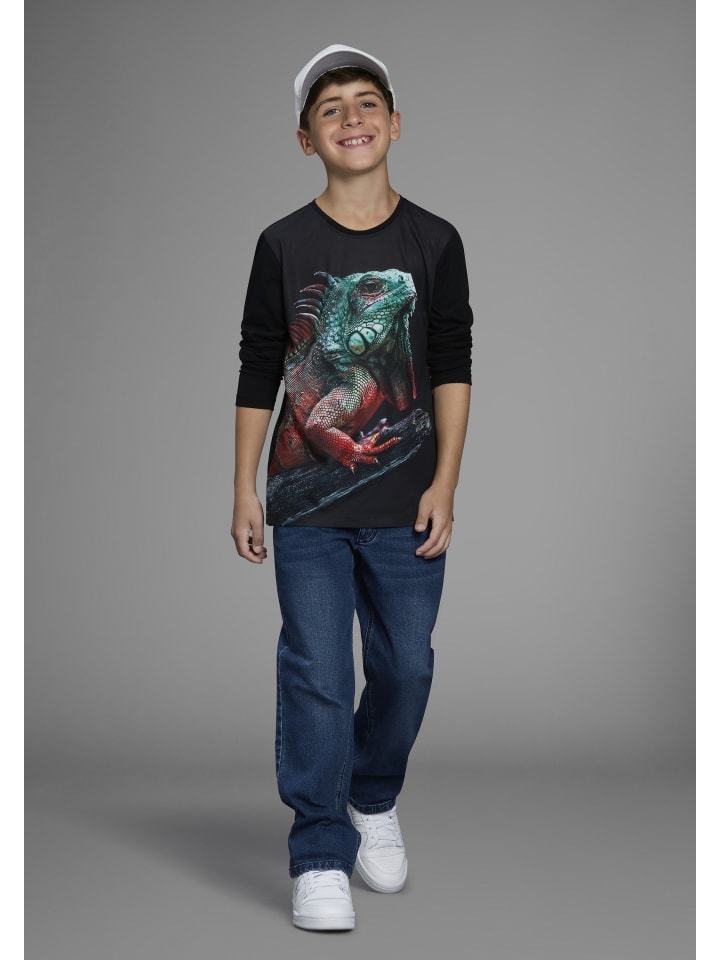 

Джинсы свободного кроя цвета синего камня Bruno Banani