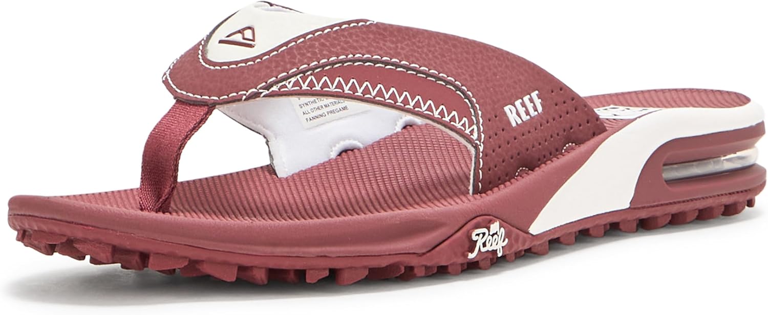 

Мужские вьетнамки REEF Fanning с открывалкой для бутылок, белый/бордовый