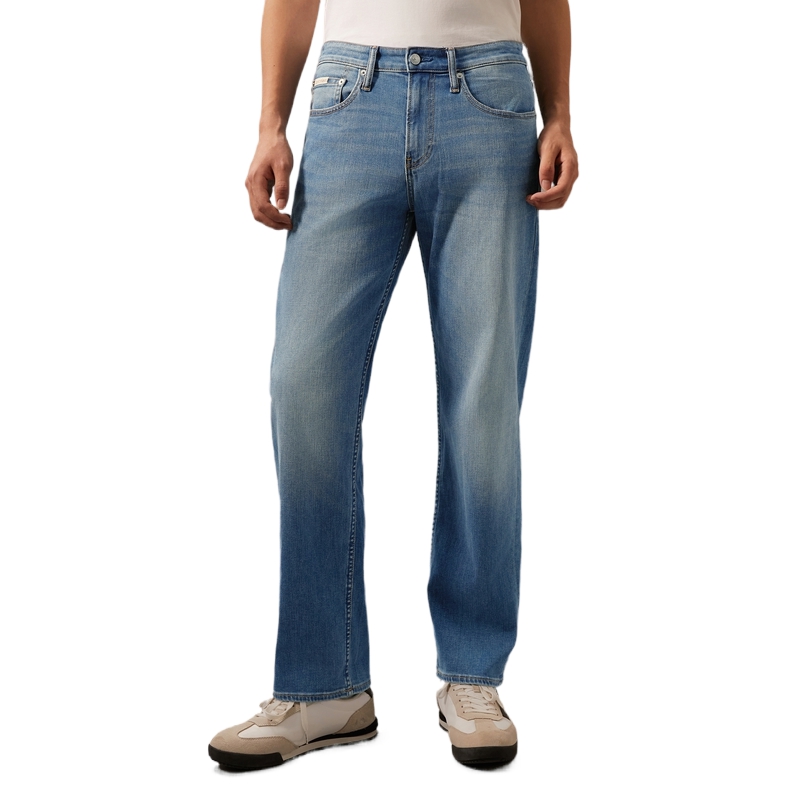 CALVIN KLEIN Jeans Мужские джинсы светло-голубые, 1A4-Denim Light Blue — фото 4