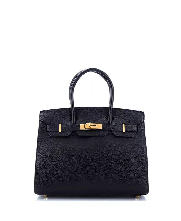 

Сумка Birkin 30, черная, Epsom, с золотой фурнитурой Pre-Owned HERMÉS, черный