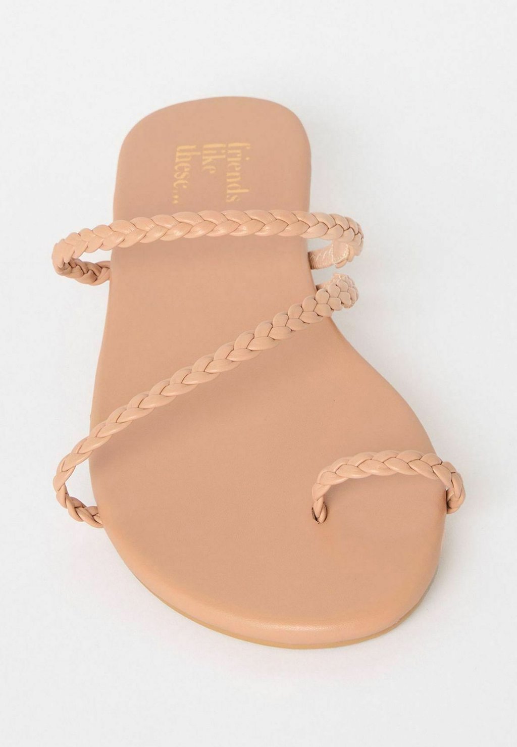Сандалии с Т-образной застежкой REGULAR FIT - ASYMMETRIC TOE LOOP Friends Like These, цвет Nude — фото 2
