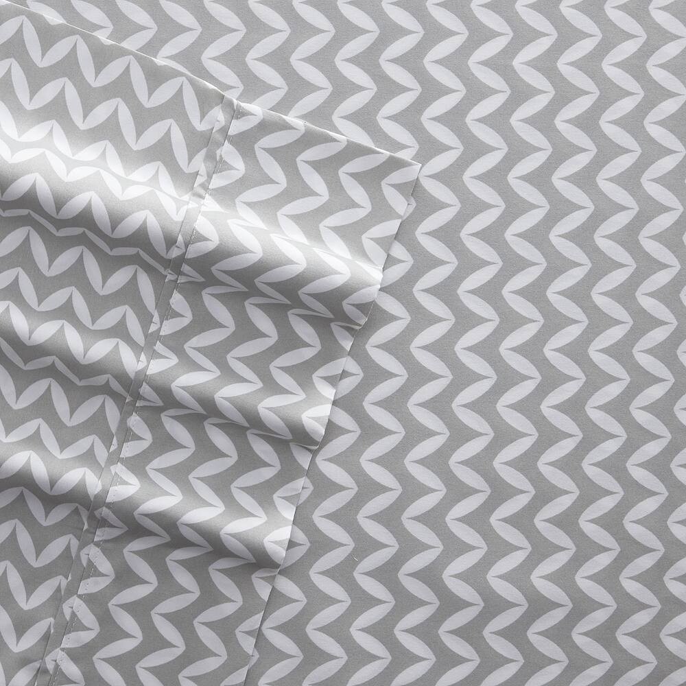 

Домашняя коллекция Комплект простыней с узором Lines Home Collection, цвет Gray Puffed Chevron