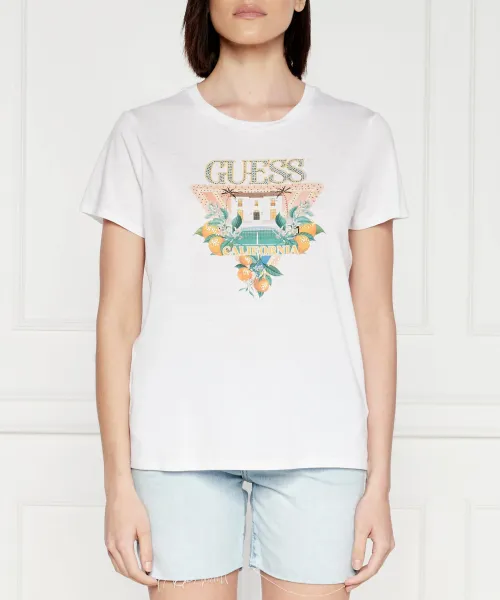 

Футболка «Особняк» Regular fit Guess Jeans, белый