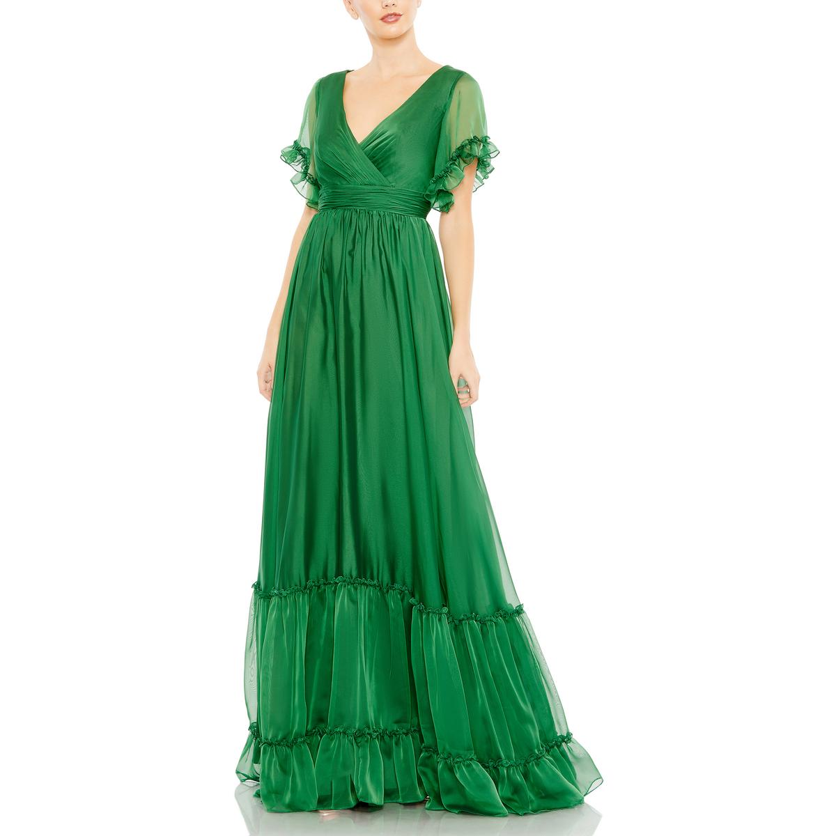 

Женское многоярусное вечернее платье макси Mac Duggal