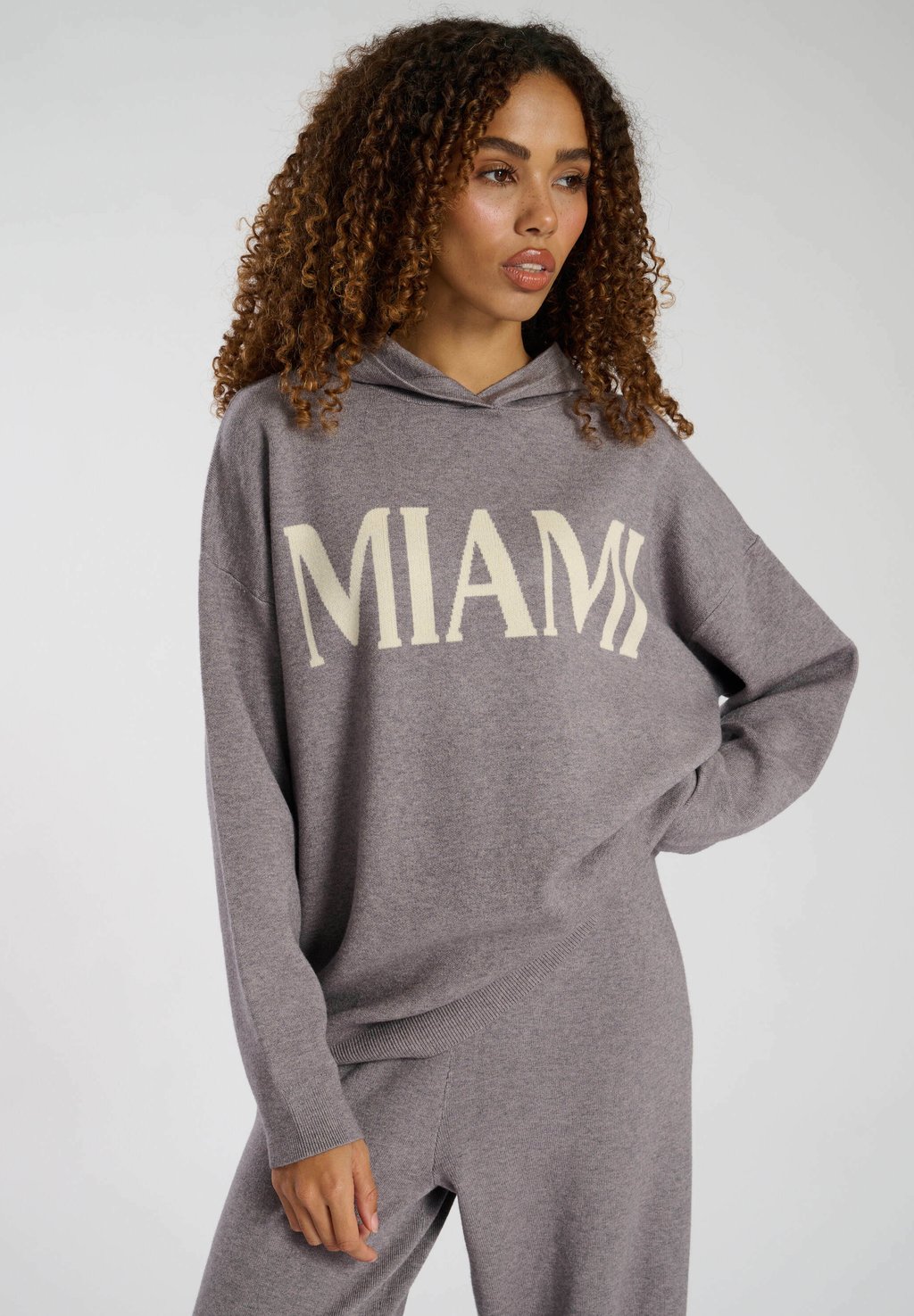 

Свитер MIAMI KNIT RIB HEM South Beach, серый