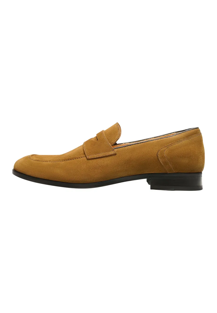 

Лоферы Henry Stevens "Murray PL business Shoes", мужские полуботинки из кожи ручной работы, костюмные туфли-лоферы, цвет Cognac