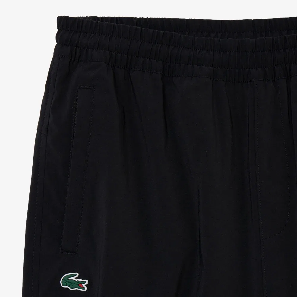 Брюки женские Lacoste Stretch Woven Set-up, зауженный крой, черные — фото 2