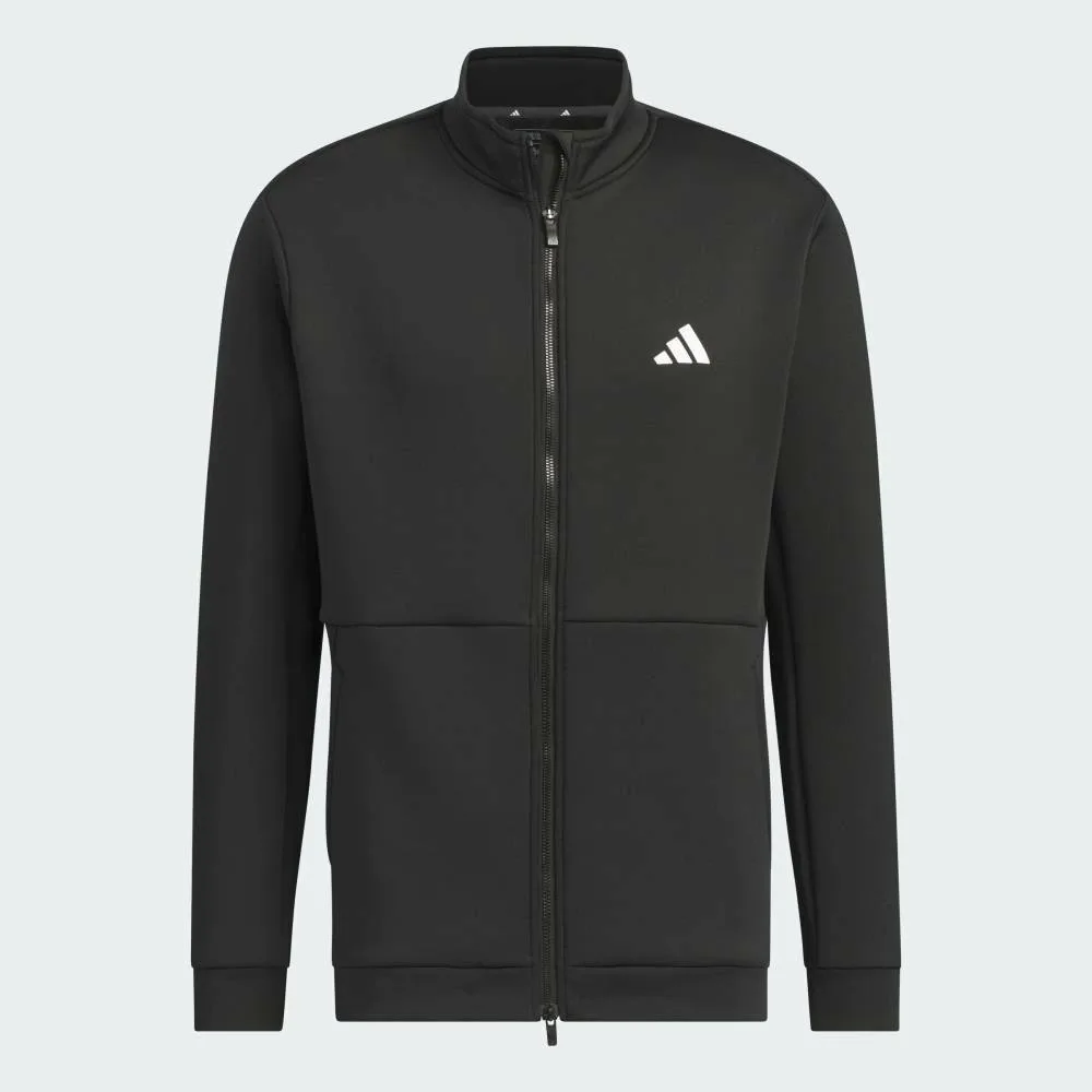 Куртка из картона, трикотажная, на молнии, с логотипом на спине Adidas, black — фото 4