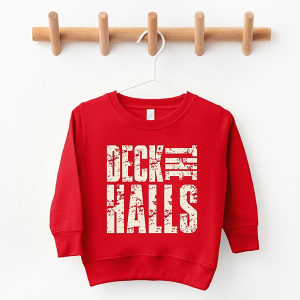 Толстовка с принтом Deck the halls block distressed для малышей The Juniper Shop, Black — фото 2