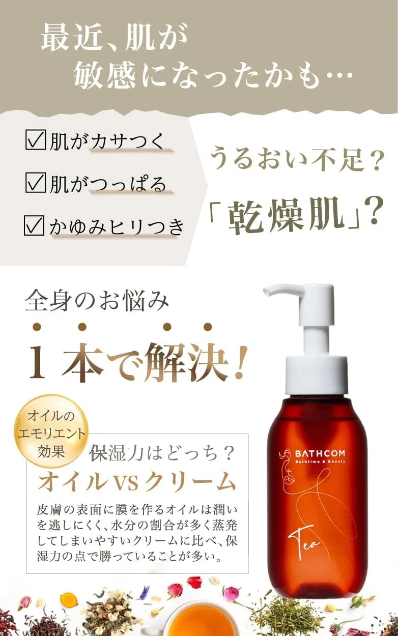 Масло для тела Bath Com Body Oil увлажняющее с ароматом чая 1 шт Bathcom — фото 3