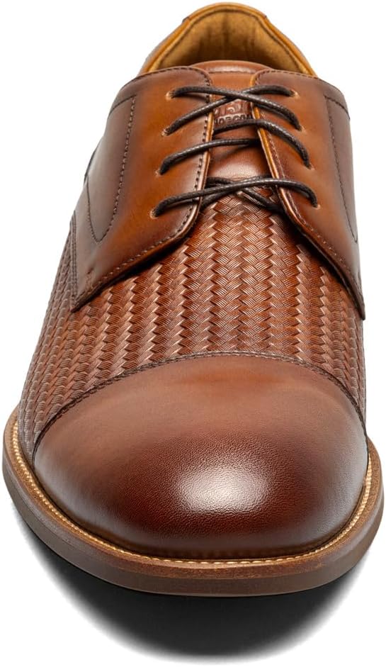 Мужские оксфорды Florsheim, Rucci Weave с зауженным носком, Cognac — фото 3