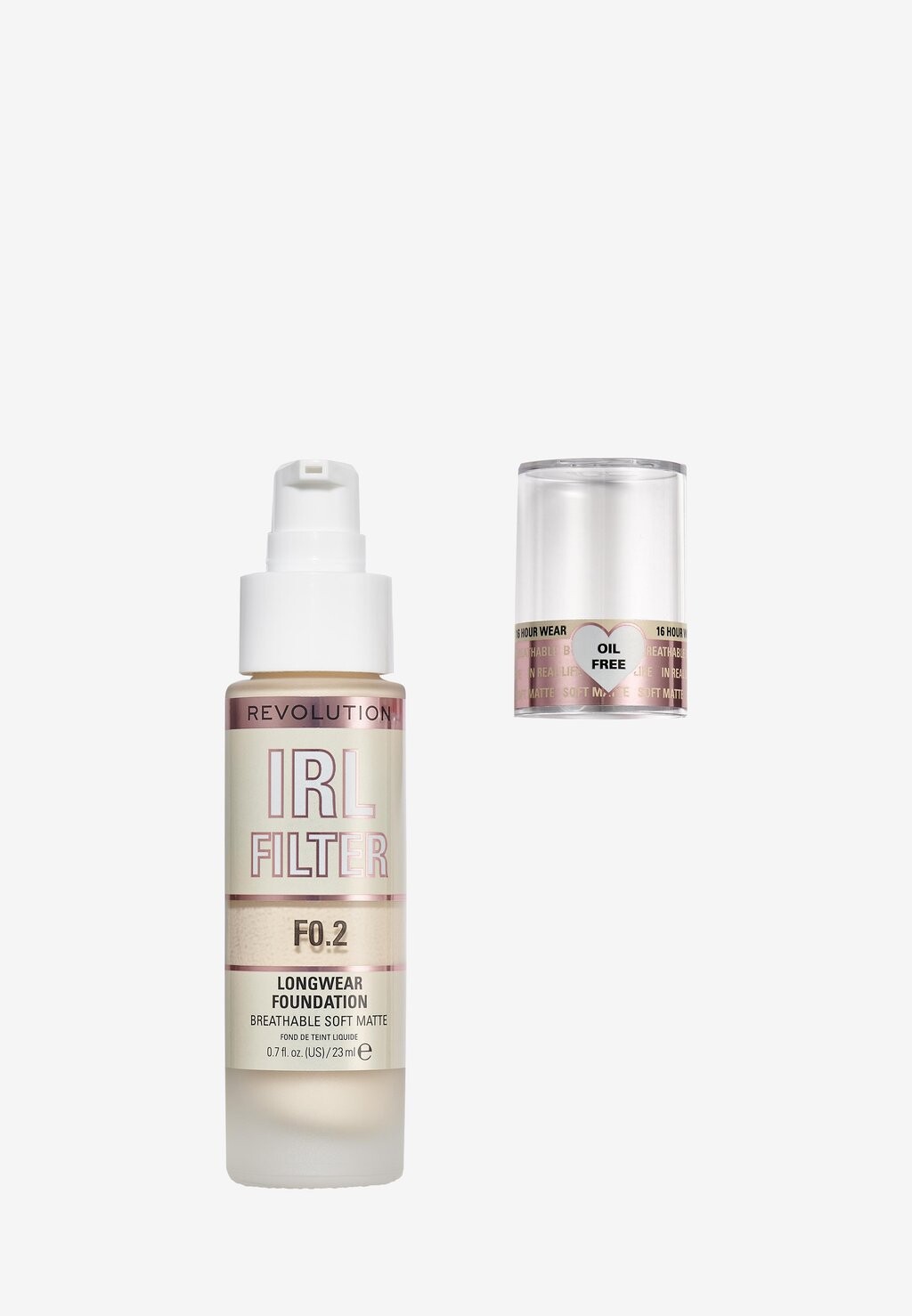 

Тональная основа IRL FILTER LONGWEAR FOUNDATION Makeup Revolution, цвет f0.2