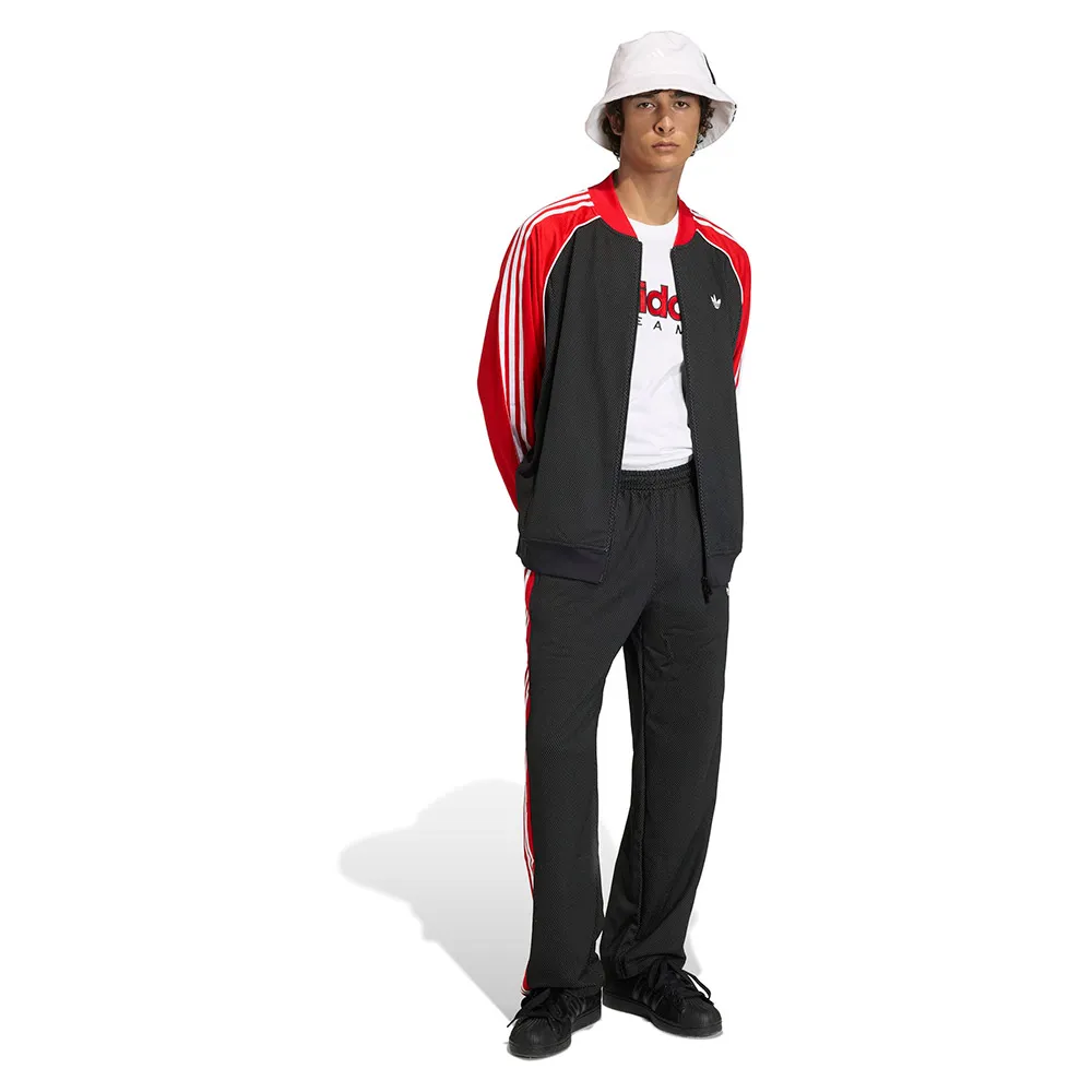 Толстовка adidas Originals SST Loose Mesh на молнии, красный — фото 4
