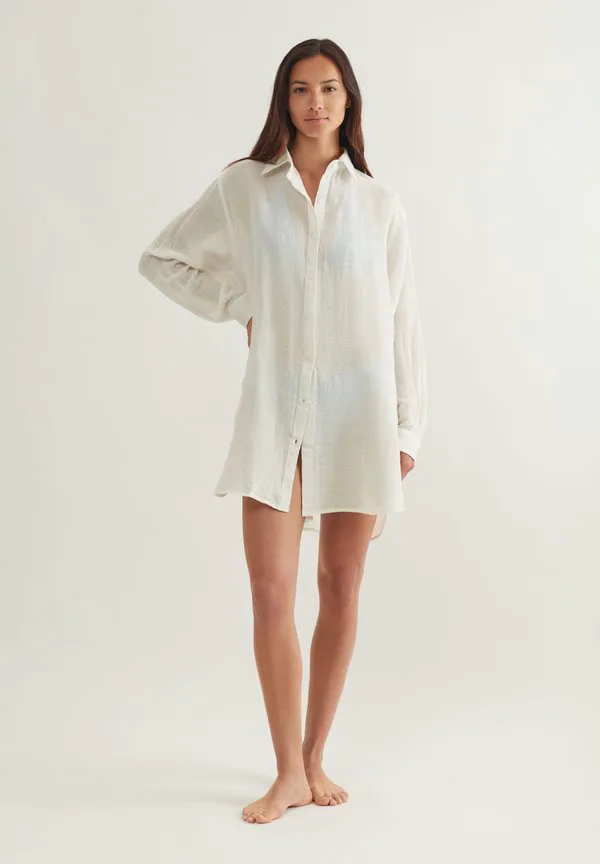 

Пляжный аксессуар в стиле рубашки бойфренда Polo Ralph Lauren, Cream White, Белый, Пляжный аксессуар в стиле рубашки бойфренда Polo Ralph Lauren, Cream White