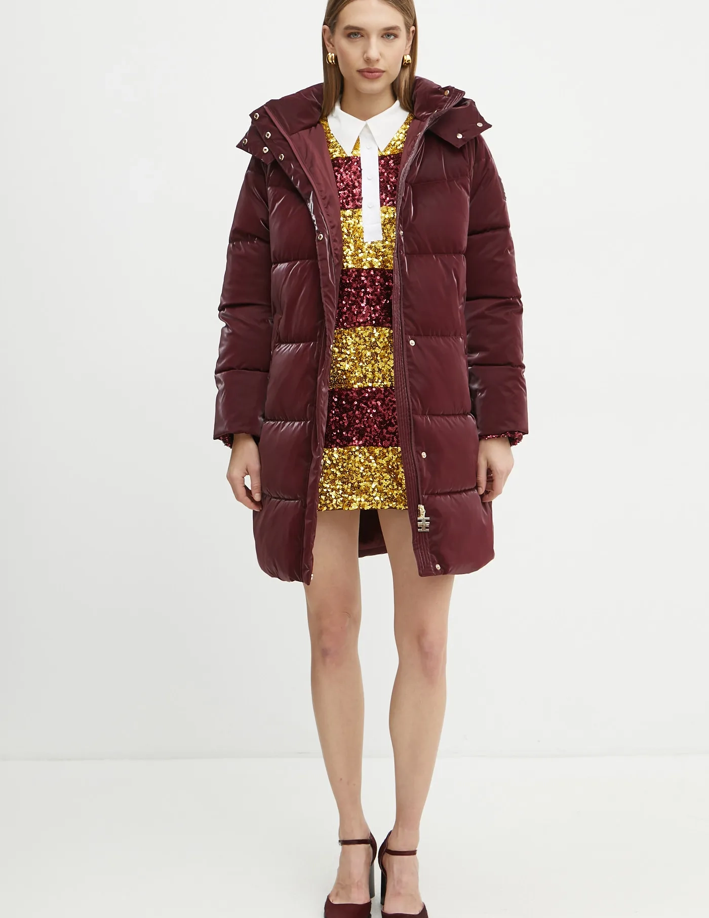 

Куртка Elisabetta Franchi, гранатовый