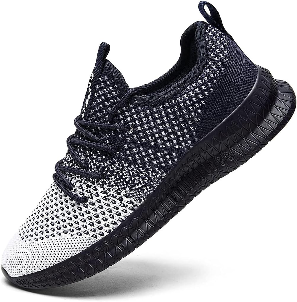 

Мужские кроссовки FUJEAK для бега, повседневные дышащие прогулочные обувь, спортивные кроссовки для тренажерного зала и тенниса, слипоны, удобные и легкие, темно-синий