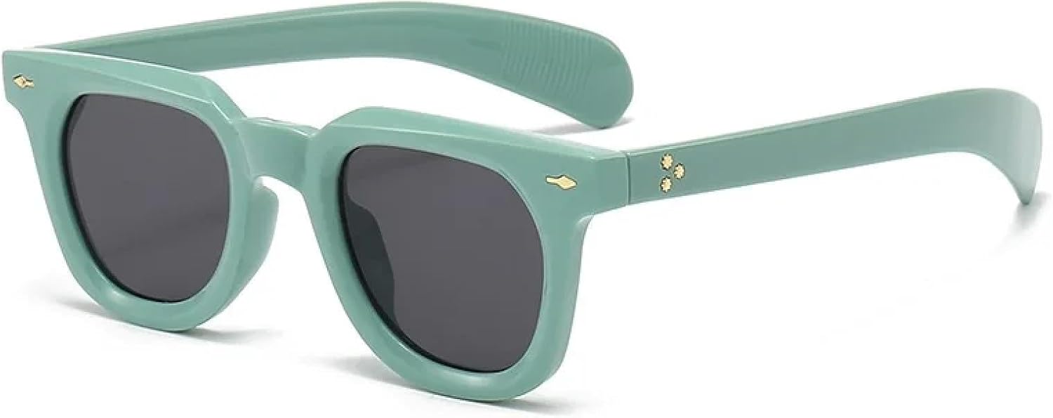 

Женские солнцезащитные очки, мужские винтажные очки с заклепками, панк-стиль, женские солнцезащитные очки с защитой от УФ-излучения UV400, модные мужские солнцезащитные очки SZVVBKK, Green