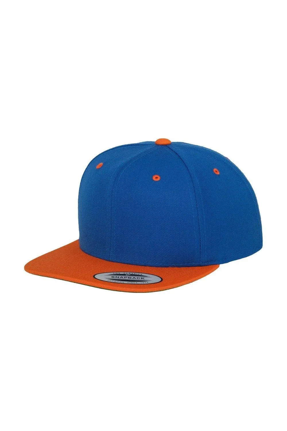 

Классическая двухцветная кепка Snapback премиум-класса Yupoong, синий