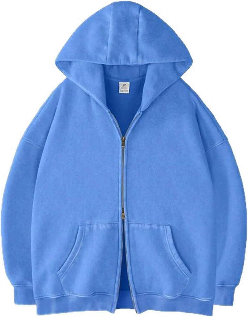 

Толстовка с капюшоном на молнии для мужчин, легкая, оверсайз, с карманами