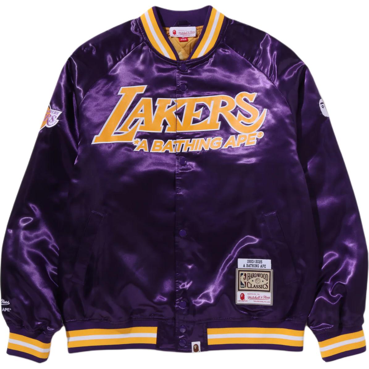

Mitchell & Ness X NBA FW25 Куртки и Пальто Мужские A BATHING APE, фиолетовый