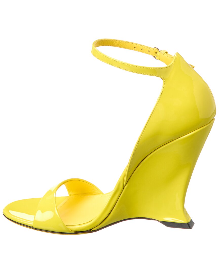 Ferragamo Vidette лаковые сандалии Salvatore Ferragamo, желтый — фото 2