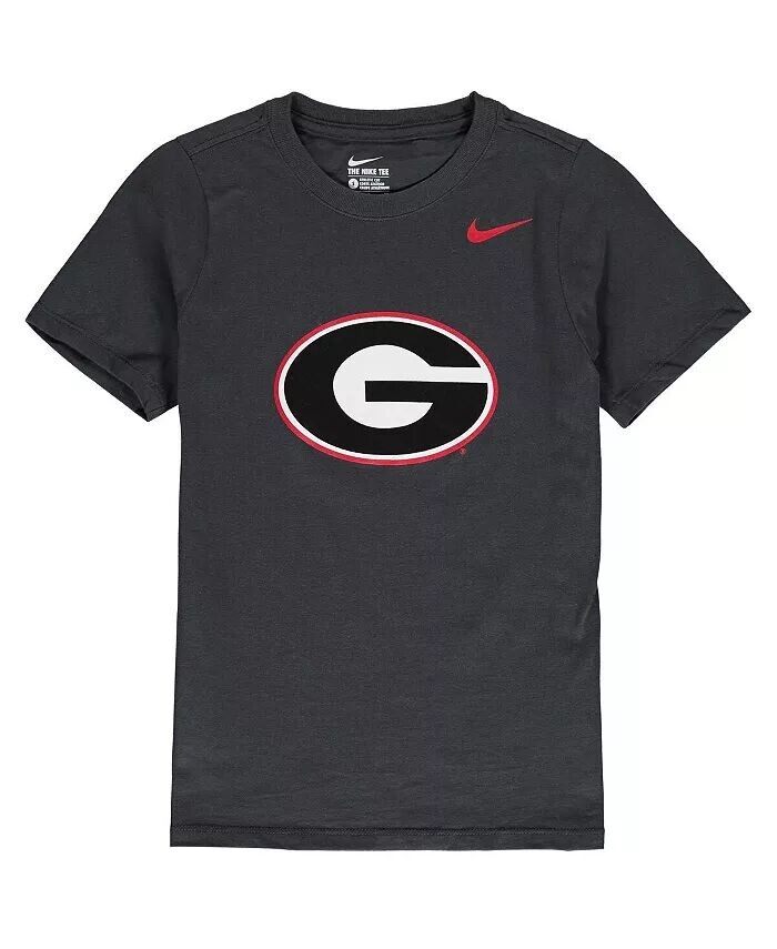 

Хлопковая футболка с логотипом Big Boys and Girls антрацитового цвета Georgia Bulldogs Nike, серый