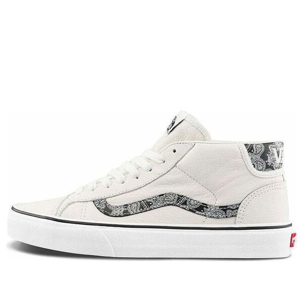 

Кроссовки mid skool 37 'sport paisley - white black' Vans, белый