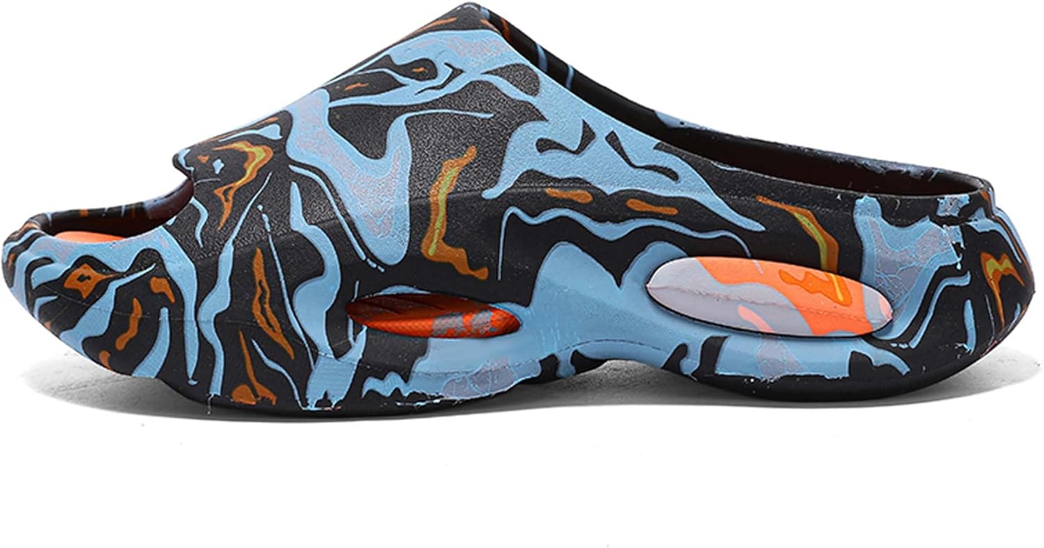 

Мужские массажные тапочки для спа с противоскользящей подошвой из EVA, легкие пляжные сандалии, быстро сохнущие и удобные для душа Generic, черный