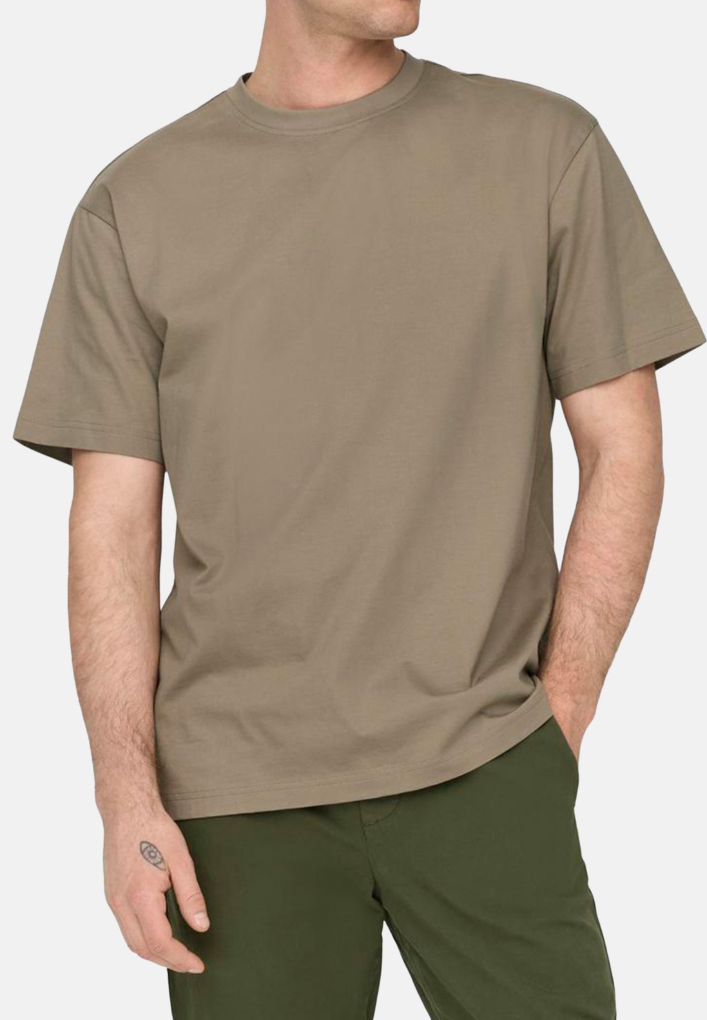 

Базовая футболка 3ER PACK FRED Only & Sons, серо-коричневый