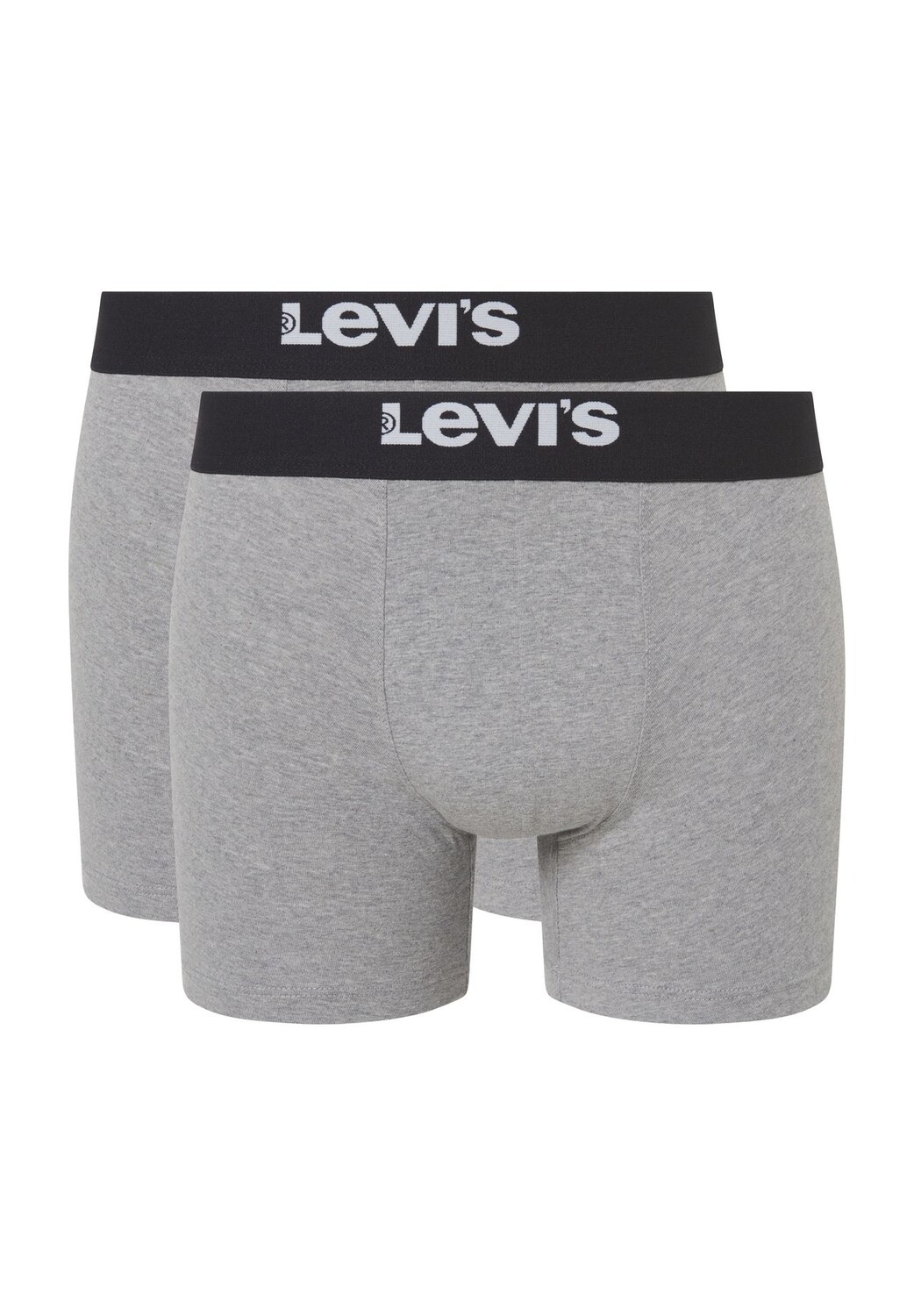 

Трусы, 2 шт., эластичный пояс с логотипом, мужские Levi's, цвет Middle Grey