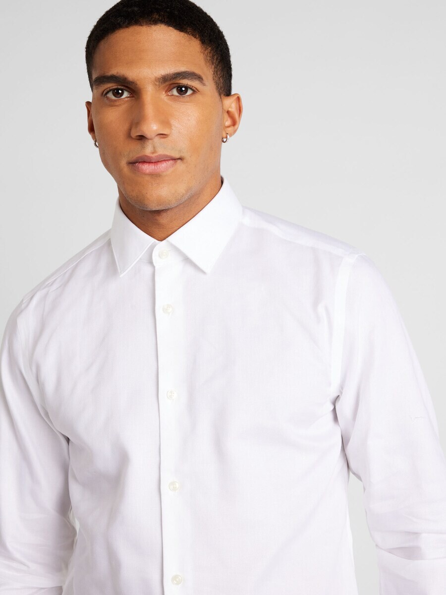 Деловая рубашка BOSS Slim fit Business Shirt P-Hanks, белый — фото 3