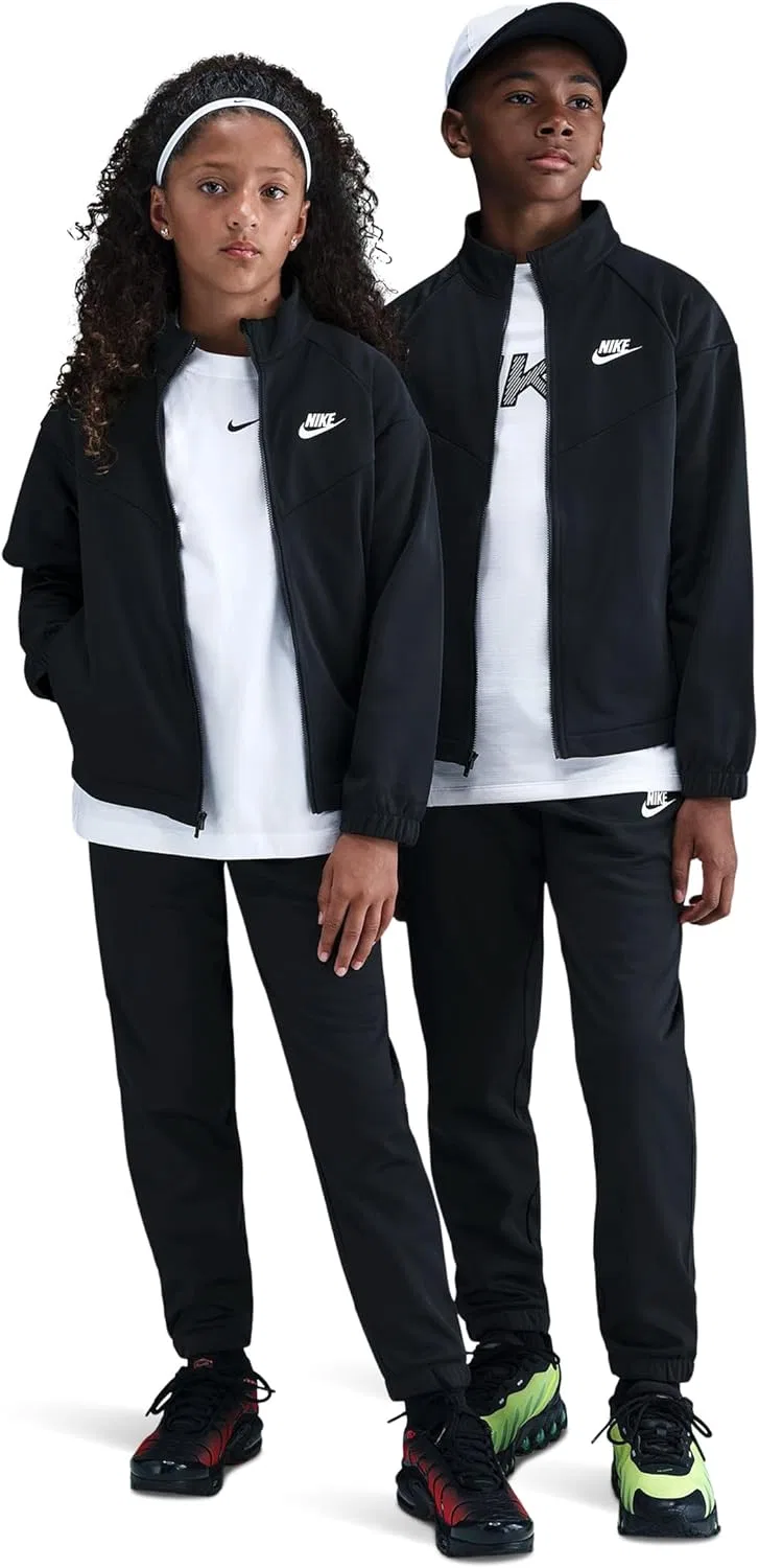 Спортивный костюм Nike Dri-FIT, куртка и брюки, Black/Black/White — фото 2