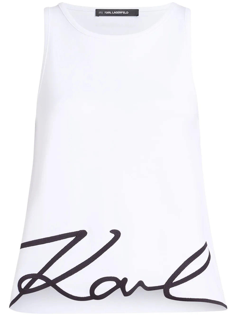

Топ без рукавов Signature KARL LAGERFELD, белый