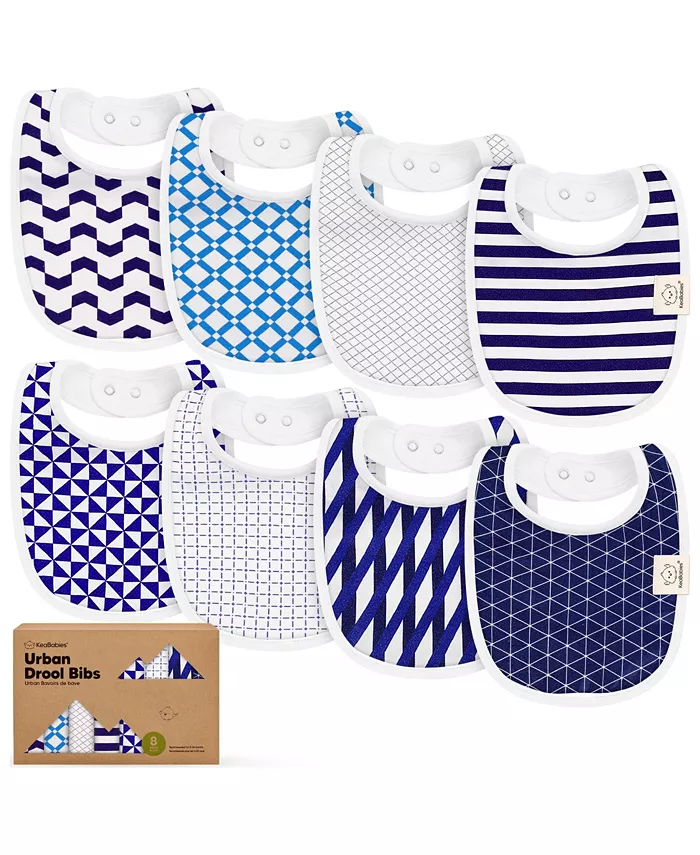 

8шт детские слюнявчики для мальчиков, слюнявчики для мальчиков и девочек, прорезыватели для малышей Keababies, мультиколор