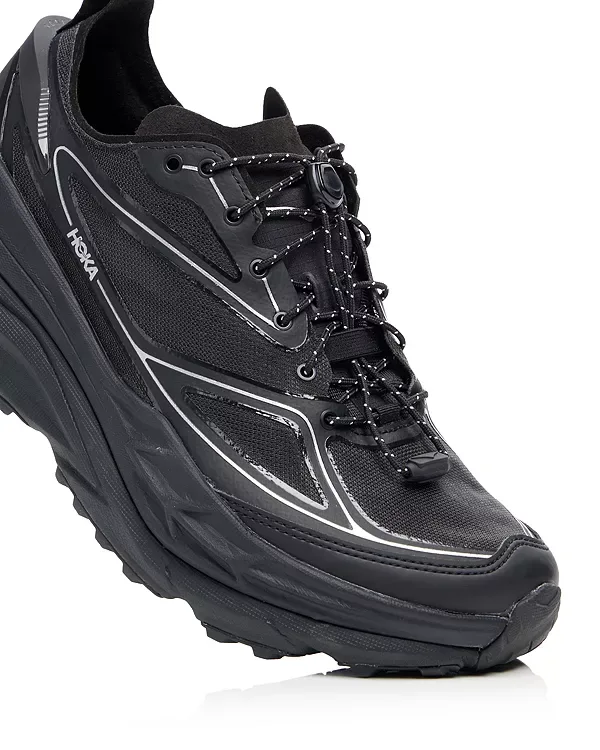 Кроссовки Stinson one7 Hoka, Black/Silver — фото 4