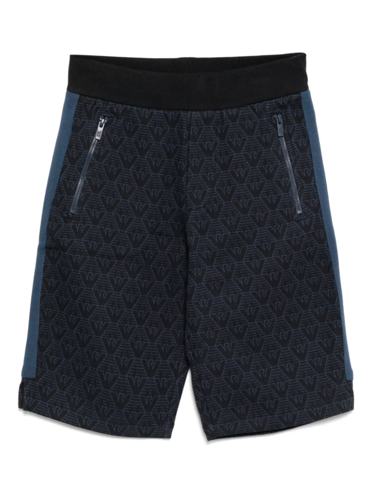 

Шорты с монограммой Emporio Armani Kids, синий