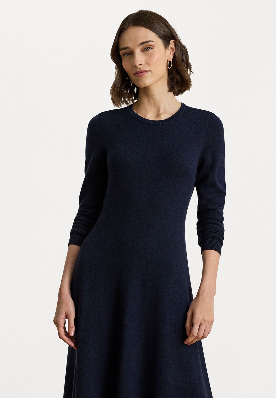 

Платье Lauren Ralph Lauren WOOL CREWNECK SWEATER DRESS, Lauren Navy/Dark Blue