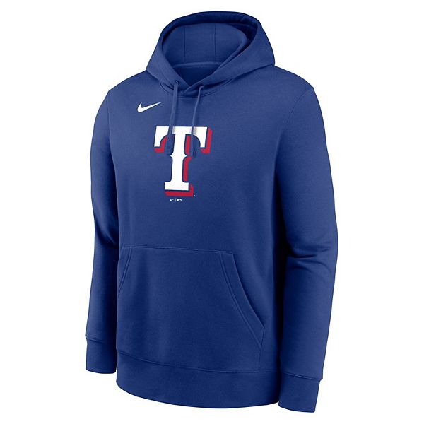 Толстовка с капюшоном мужская royal texas rangers logo club fleece Nike — фото 3