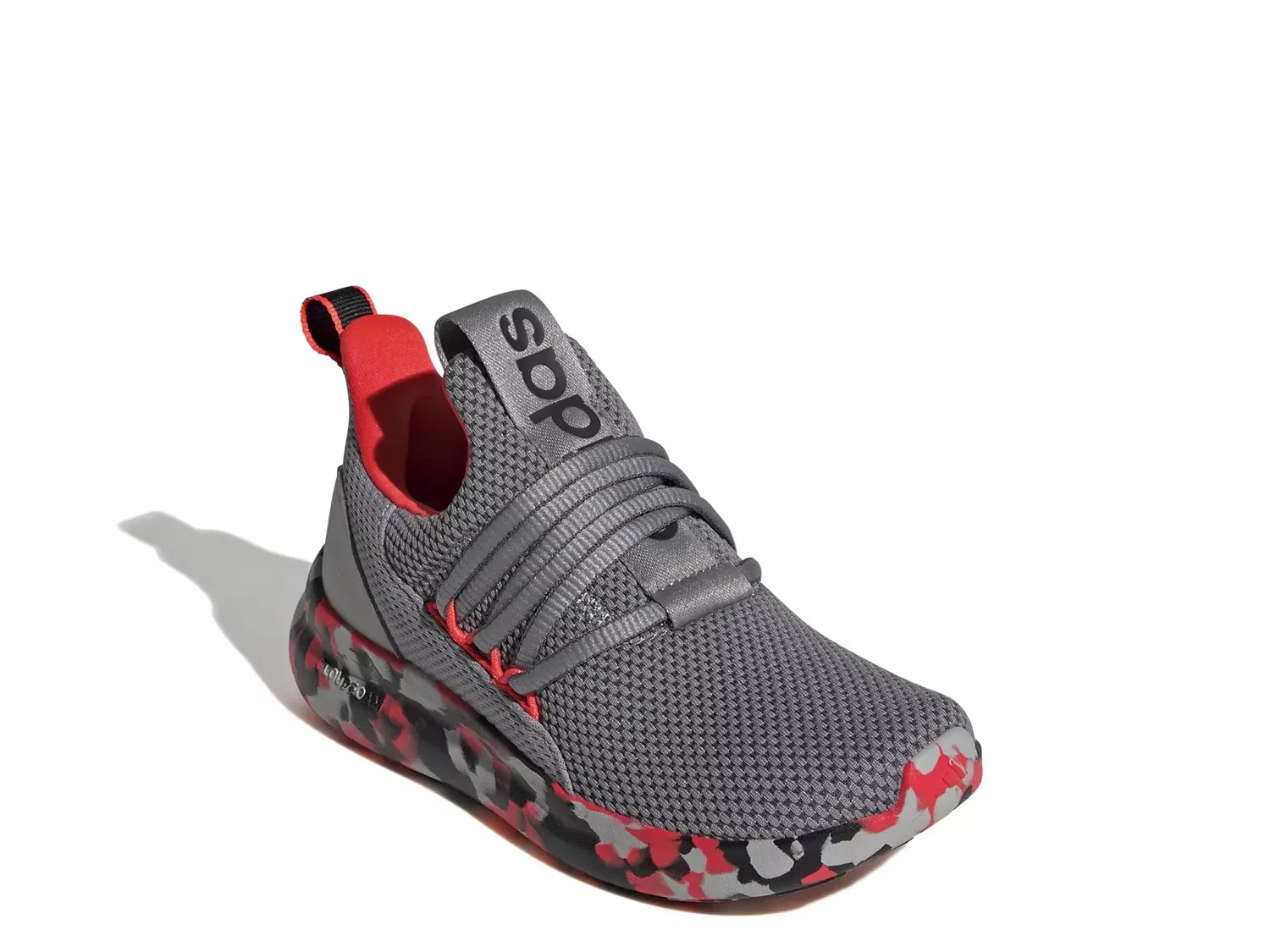 

Кроссовки Lite Racer Adapt 7.0 Slip-On — детские Adidas, Grey/Solar Red