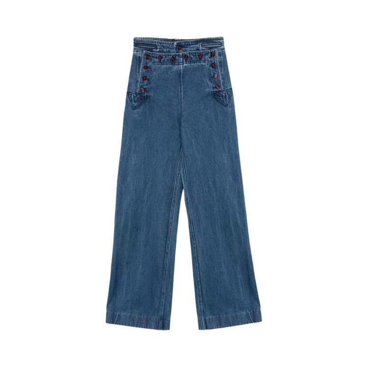 

Брюки Bode Denim Sailor Trousers 'Indigo', синий