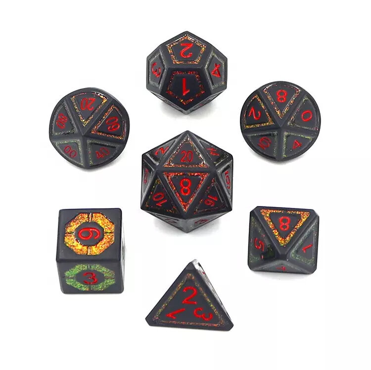 

RPG Dice Final Countdown RGFK Набор из 7 металлических кубиков