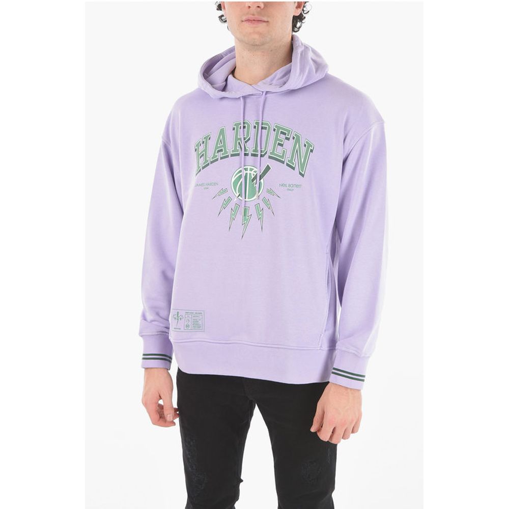

Толстовка с капюшоном JAMES HARDEN x NEIL BARRETT Easy Fit с напечатанным логотипом Neil Barrett, Purple