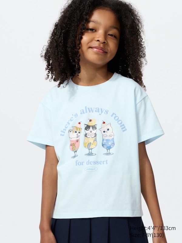 

Футболка UT Mofusand Uniqlo, 60 light blue, Синий, Футболка UT Mofusand Uniqlo, 60 light blue