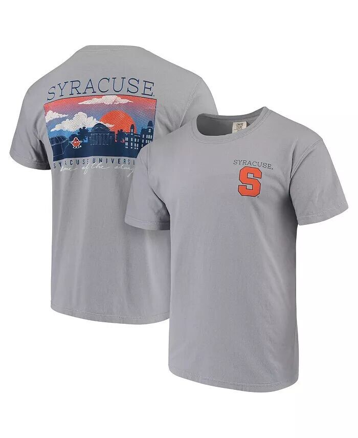 

Мужская серая футболка Syracuse Orange Comfort Colors Campus Scenery Image One