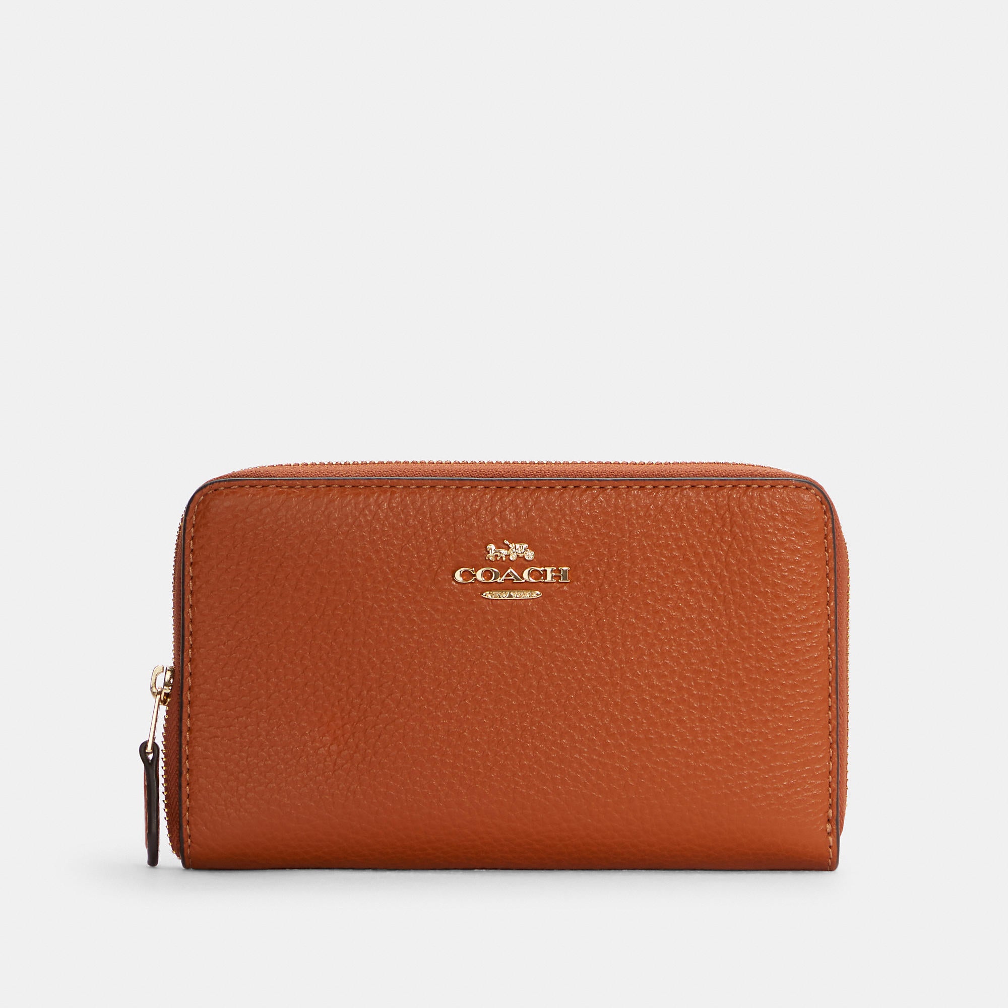 

Кошелек COACH Medium Id Zip Coach Outlet, цвет gold/ginger